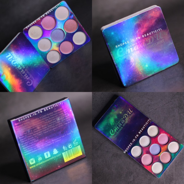 BẢNG PHẤN BẮT SÁNG HIGHLIGHTER CMAADU 9 Ô