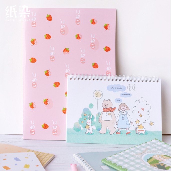 Sổ lò xo chiết lưu trữ washi sticker kích cỡ A4 A5 | BTS005