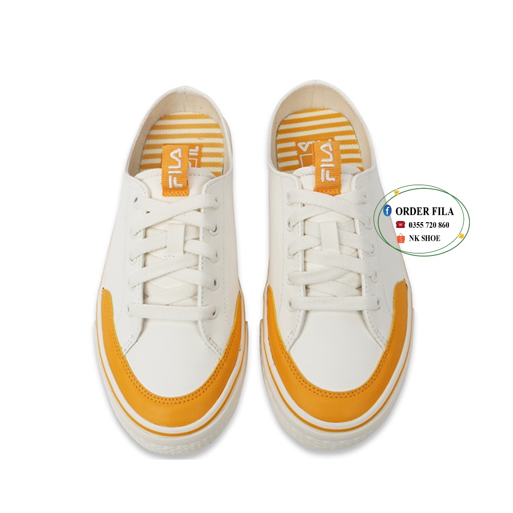 Giày Lười Đạp Gót Nữ FILA DOUBLE MAKER LX VÀNG chính hãng 100%