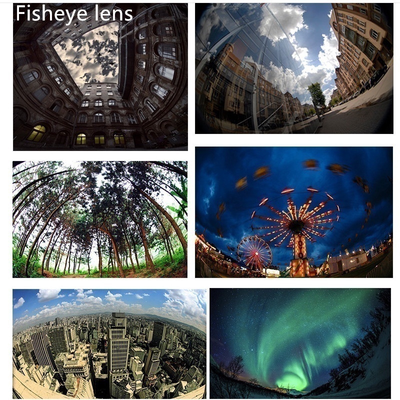 Bộ Ống Kính 3 Trong 1 Gồm Lens Fish Eye + Lens Macro & Siêu Rộng Góc Siêu Rộng Màu Đen Thông Dụng Kẹp Điện Thoại Thông Dụng