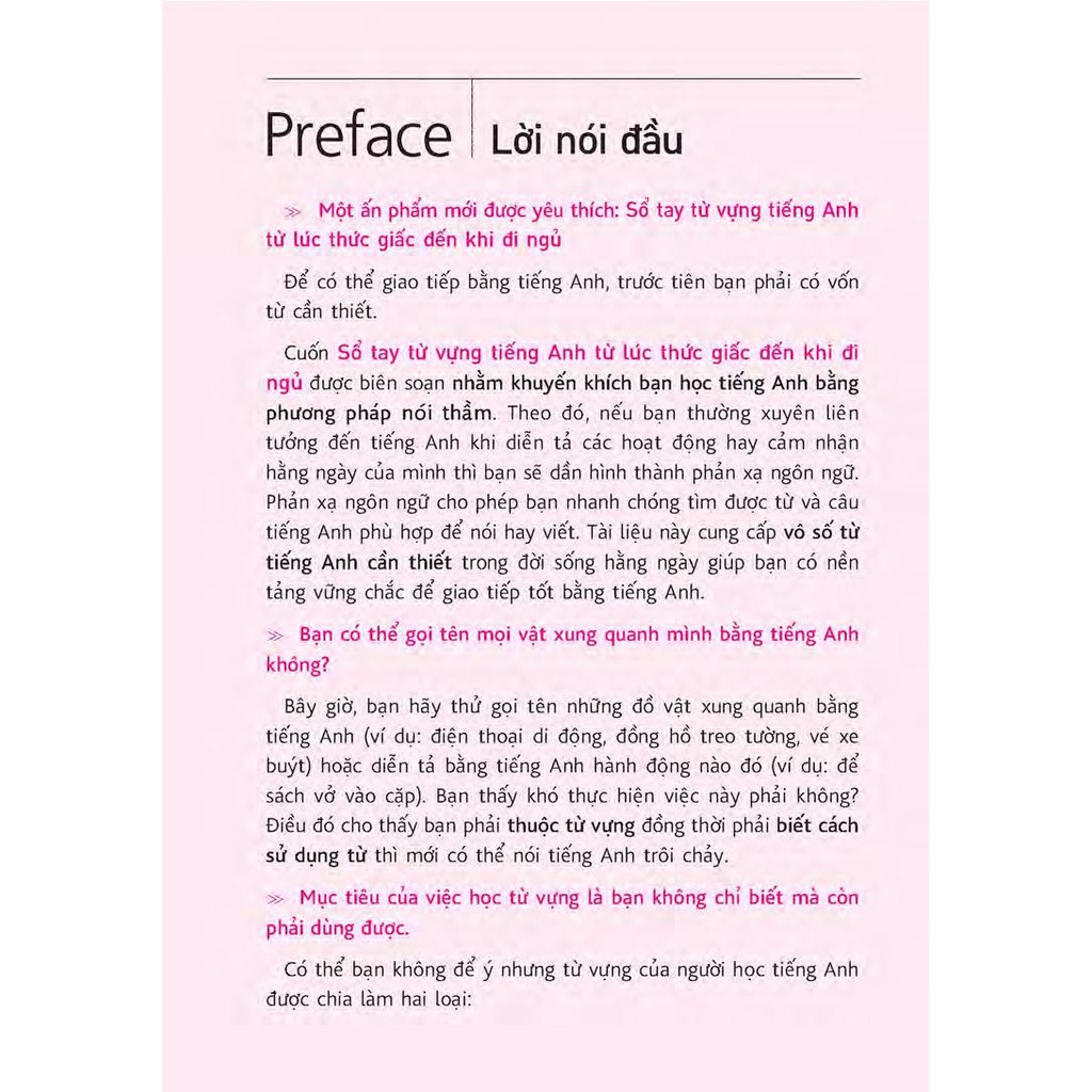 Sách - Sồ Tay Từ Vựng Tiếng Anh - Từ Lúc Thức Giấc Đến Khi Đi Ngủ (Bao Gồm Sách Và 1 Đĩa Mp3) - NTV