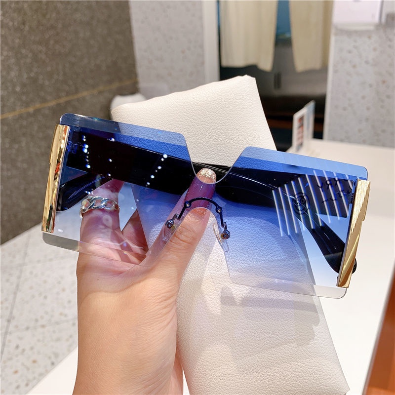 Kính Mát Không Gọng Chống Nắng Cao Cấp Thời Trang Mùa Hè Dành Cho Nữ