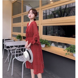 (HÀNG ORDER) Váy chấm bi dáng xòe đôi bạn thân GNCM