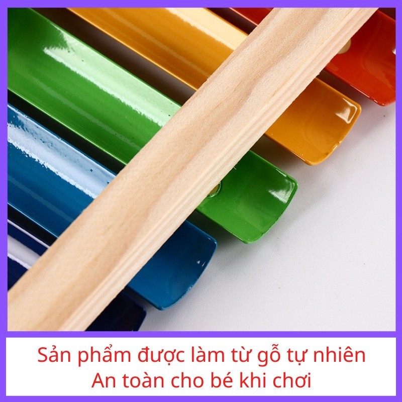 Đàn Xylophone 8 Thanh giúp bé học màu sắc, kích thích thính giác phát triển