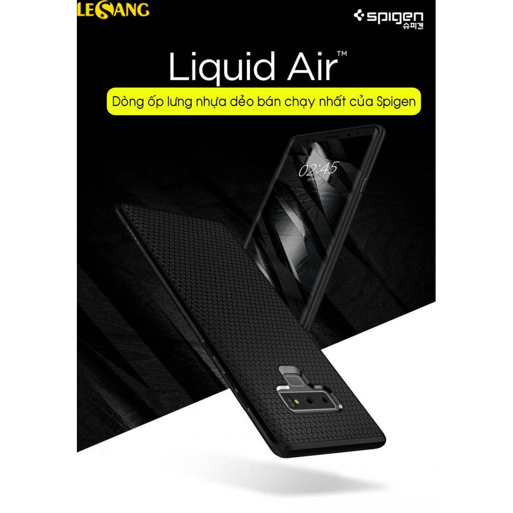 Ốp lưng Galaxy Note 8 / Note 9 Spigen Liquid Air Armor, (Màu Đen) - Hàng Chính Hãng
