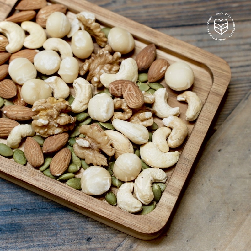 Mix Nuts : Maca, Hạt Điều, Hạnh Nhân, Óc Chó, Bí Xanh