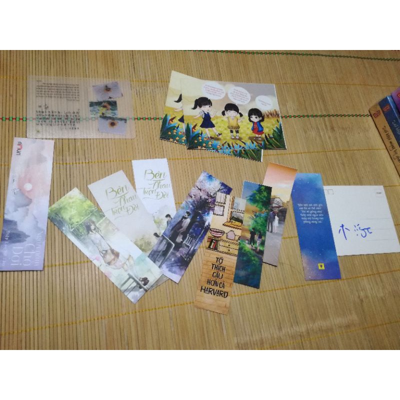 Phụ kiện postcard bookmark ngôn tình