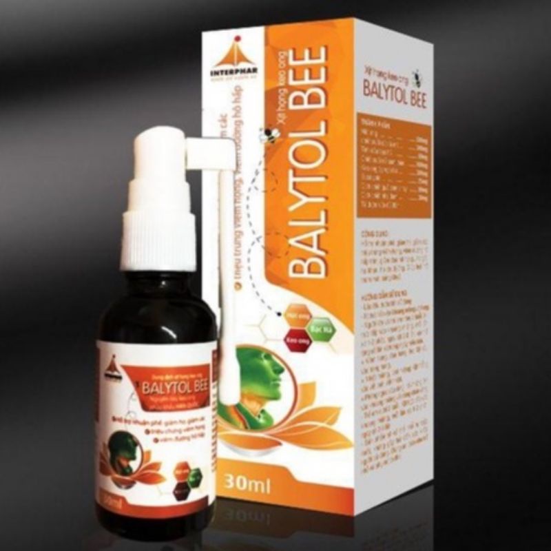 BALYTOL BEE dung dịch xịt họng chiết xuất keo ong lọ 30ml