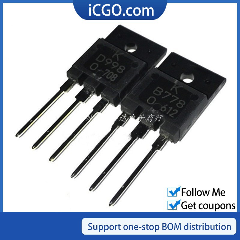 10 Chiếc 2SB778 2SD998 B778 D998 KB778 KD998 120V 10A TO-3P acoustic ống