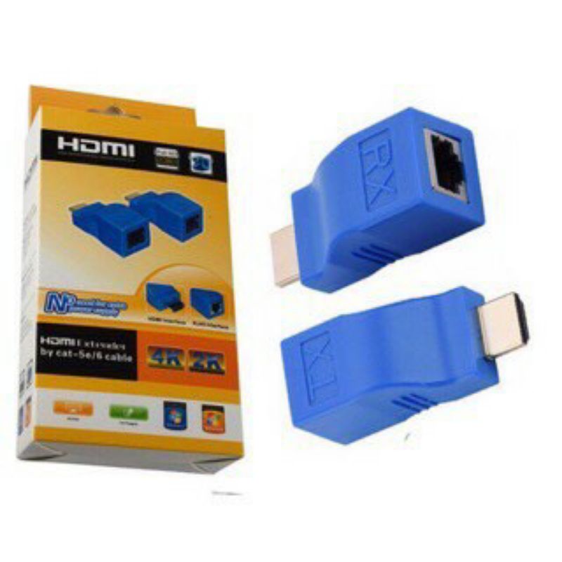 Bộ kéo dài HDMI qua dây mạng lan RJ45,HDMI to lan 30m đảm bảo đường truyền hình ảnh full hd
