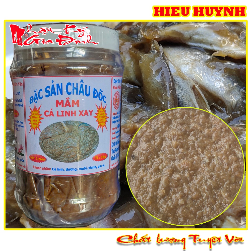 500gr Mắm Cá Linh Xay Châu Đốc Dùng Nấu Bún Mắm, Lẩu Mắm Đặc Biệt Thơm Ngon Hiệu Kim Yến