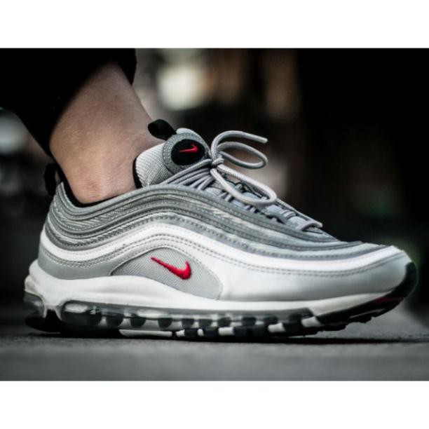 sale 12/12  Giày sneaker air 97 màu bạc (xám) phản quang cao cấp - Aw111 new new