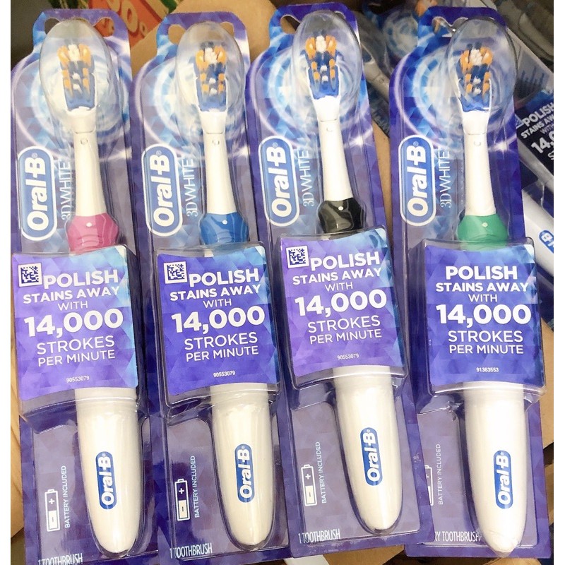 Bàn chải đánh răng chạy bằng pin người lớn Oral B