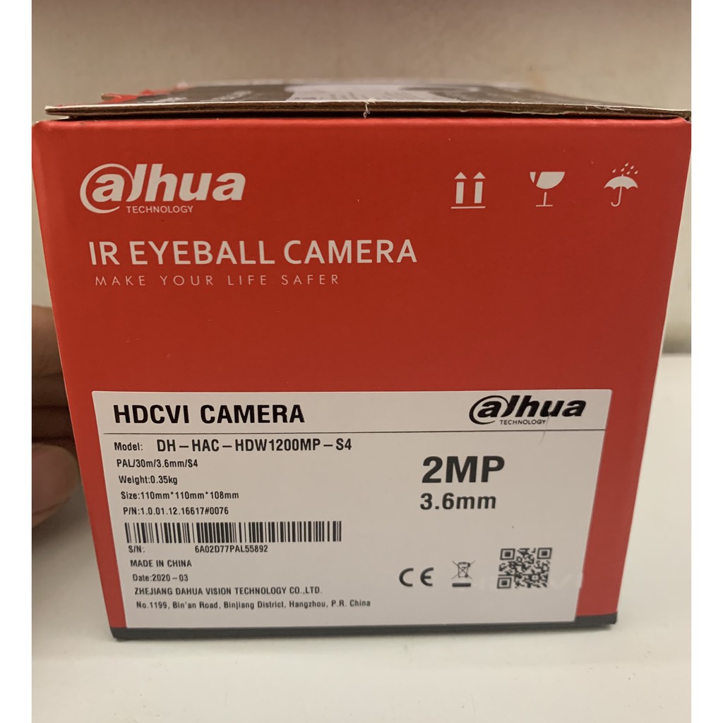 [Chính Hãng] Camera  2MP  DAHUA HAC-HDW1200MP Bán Cầu BH 24 Tháng Tem DSS | BigBuy360 - bigbuy360.vn