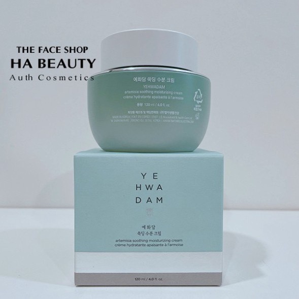 Kem dưỡng ẩm làm dịu da chống lão hóa oxy hóa vitamin The Face Shop Yehwadam Artemisia Soothing Moisturizing Cream 120ml
