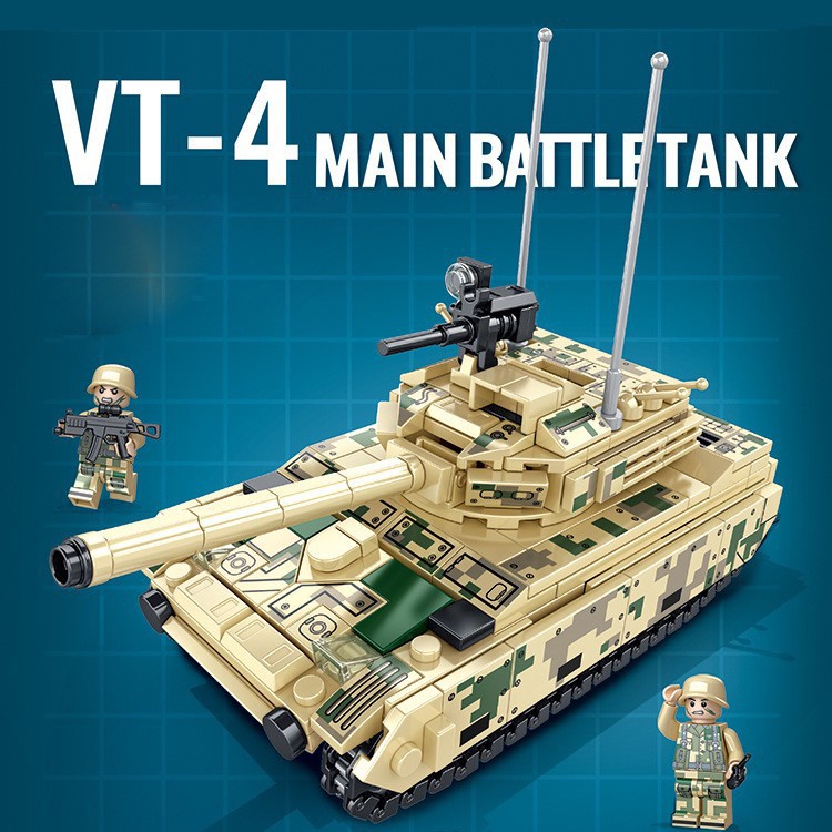 Đồ chơi Lego Xe Tăng XT375, lego xe quân sự bọc thép đồ chơi lắp ráp cho bé