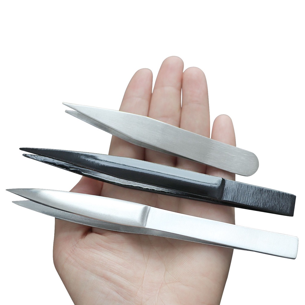 Nhíp Đầu Thẳng / Cong Bằng Thép Không Gỉ Chất Lượng Cao Dùng Làm Trang Sức