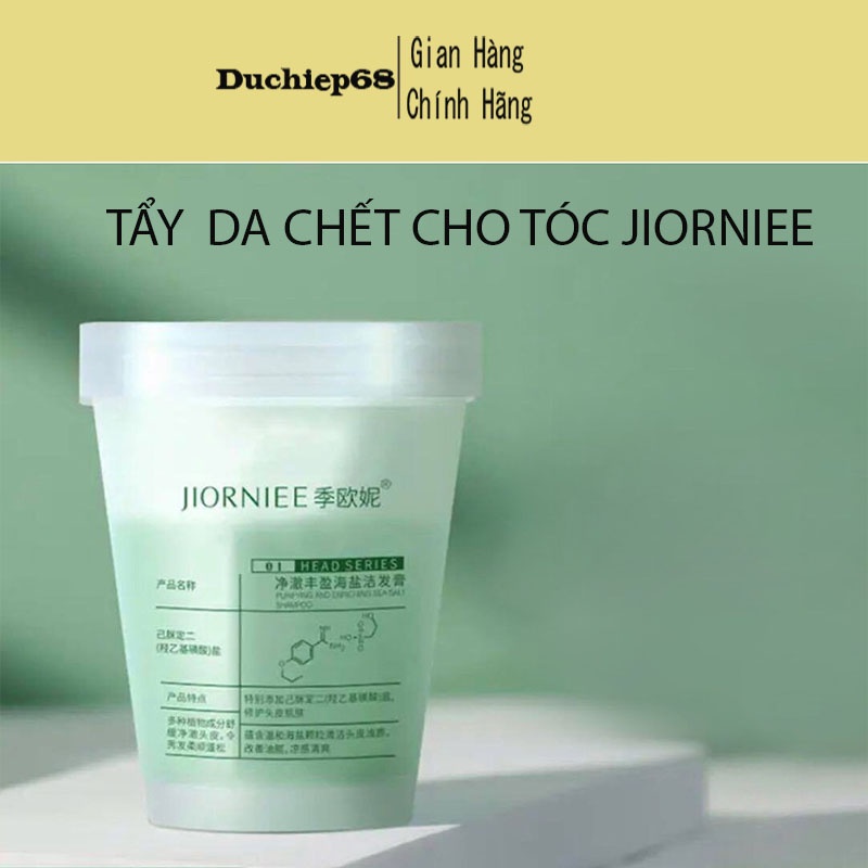 Jiorniee Tẩy Tế Bào Chết Da Đầu Muối Biển Nội Địa Trung Làm Sạch Gàu Dầu Gội Tóc Bết Ngứa Đầu Chăm Sóc Tóc