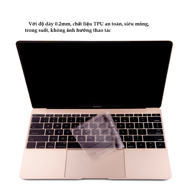 Phủ bàn phím Luvlee Urtechcorner cho Macbook Air 2017/2018/2019/2020 chất liệu TPU siêu mỏng chống nước chống bụi