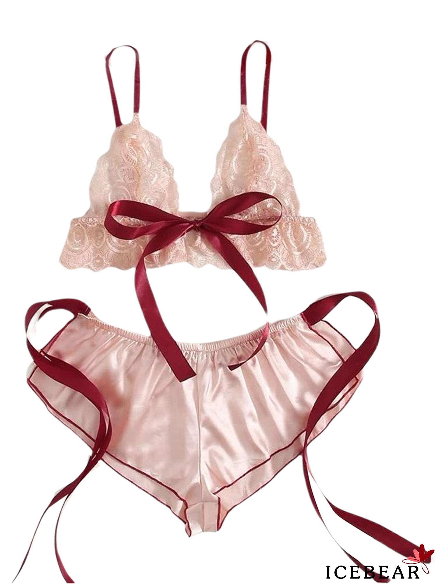 Set Đồ Ngủ 2 Dây Phối Ren Quyến Rũ Cho Nữ | BigBuy360 - bigbuy360.vn