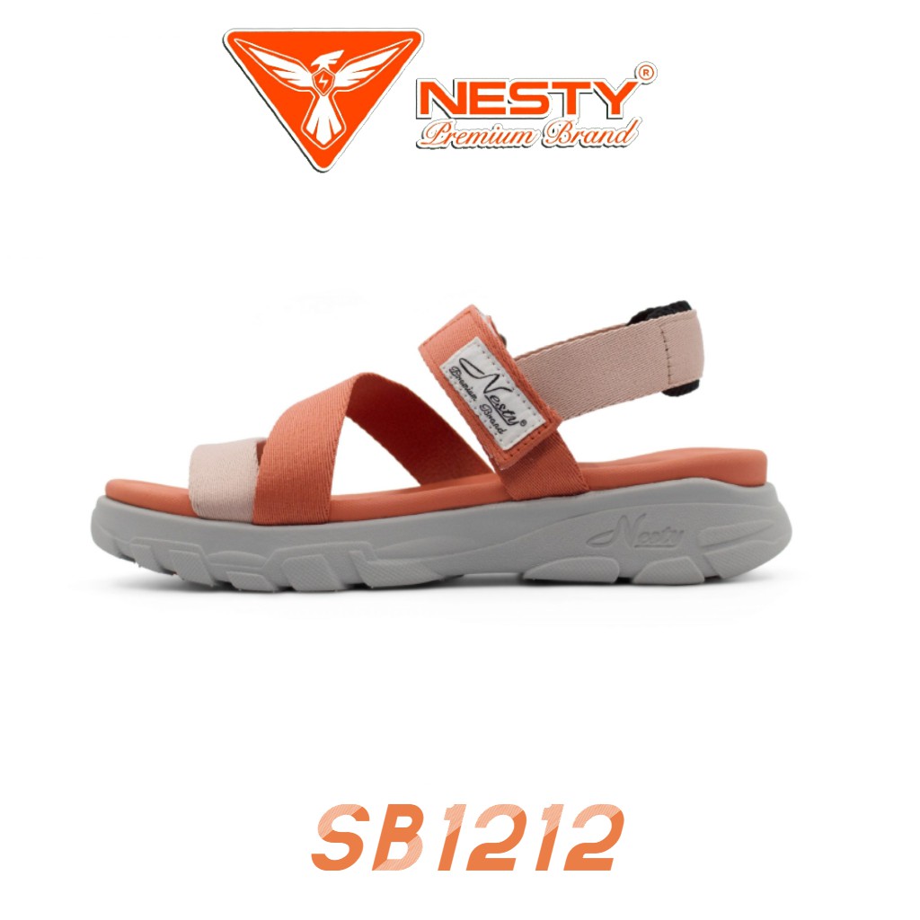 Sandan Nữ Cam mới - Giày Sandal NESTY SB1212 - BH 12 tháng Giày dép quai hậu ngang học sinh đi học xinh đẹp Xume Đà Nẵng