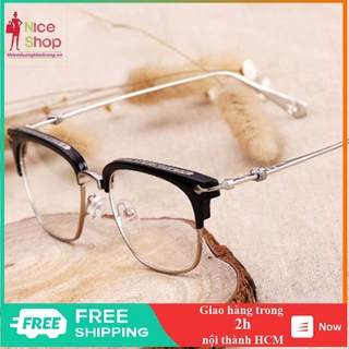 Mắt kính giả cận nửa tròng họa tiết cổ điển - MK0077
