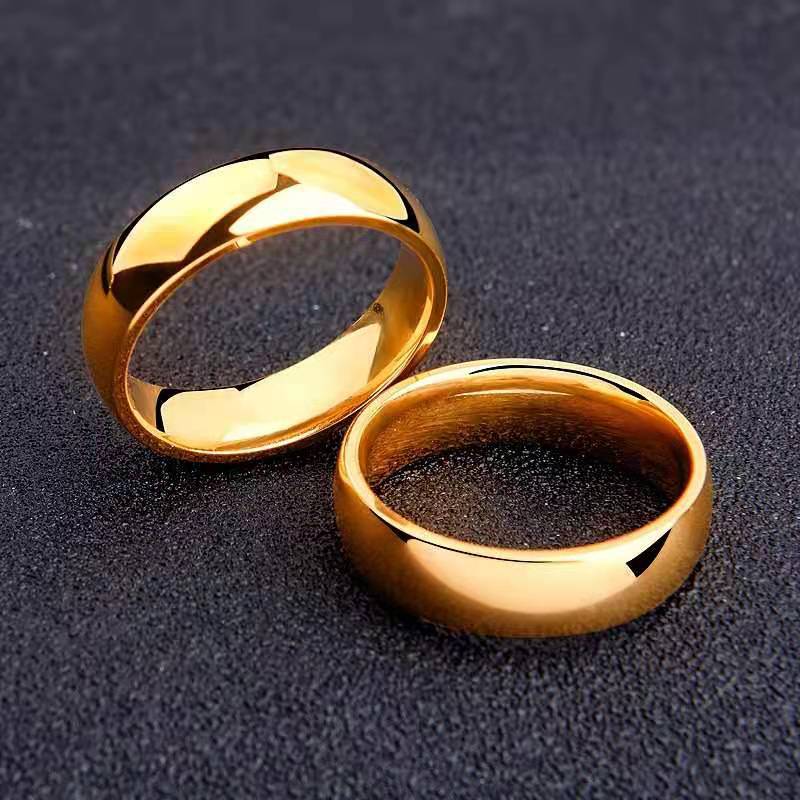 Nhẫn Thép Titan Phong Cách Hàn Quốc 2021 Cho Cặp Đôi