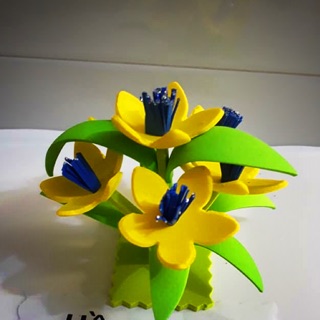 Khóm hoa xốp tự làm mẫu ngẫu nhiên (5 hoa)