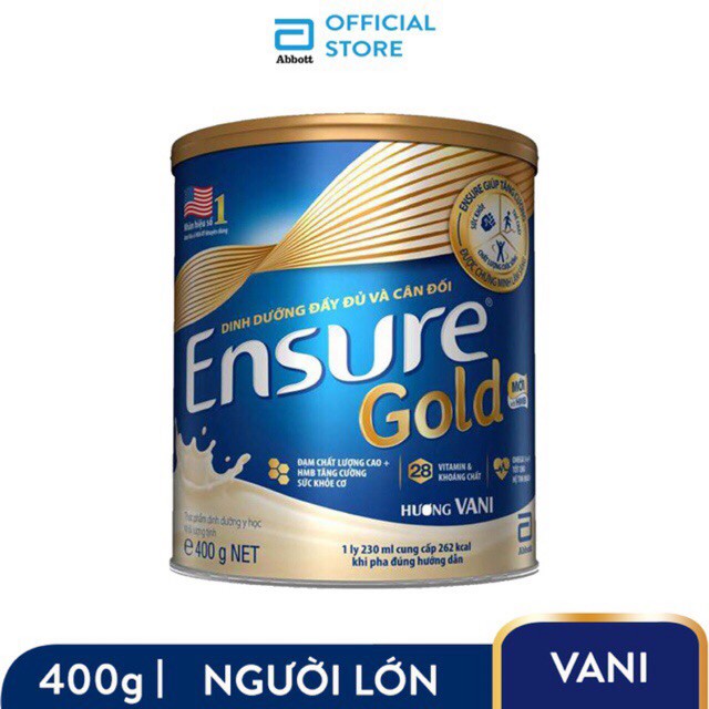 Sữa Ensure gold vani 400g Date mới