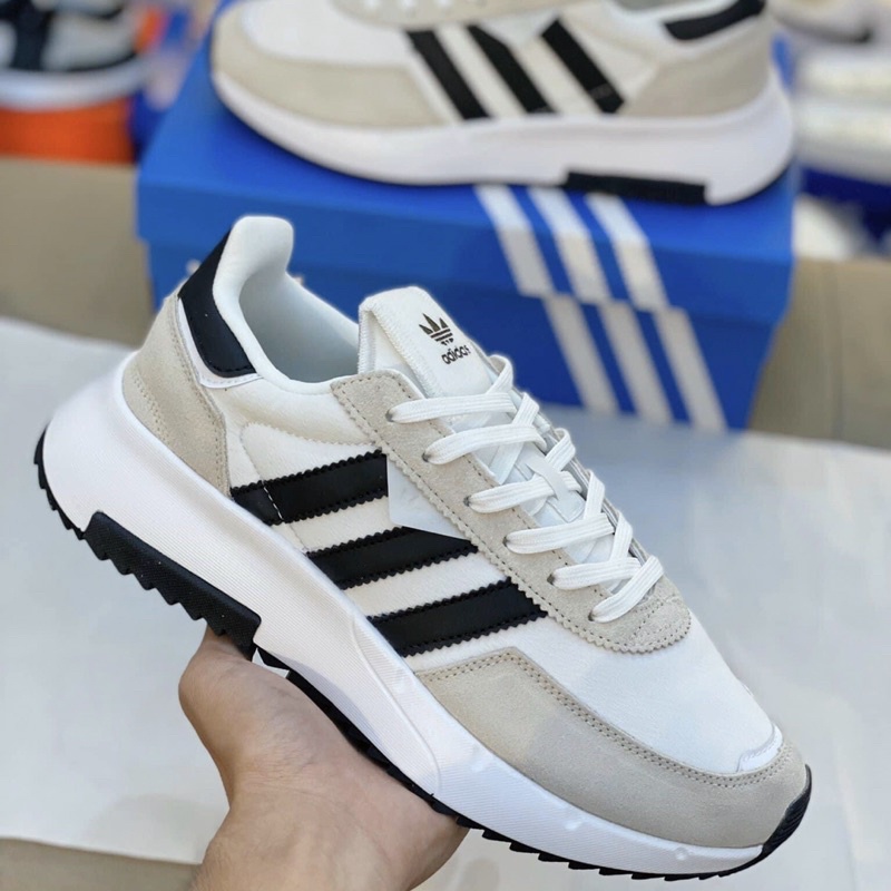 GIÀY ADI.DAS RETROPY WHITE BLACK LAI AU
