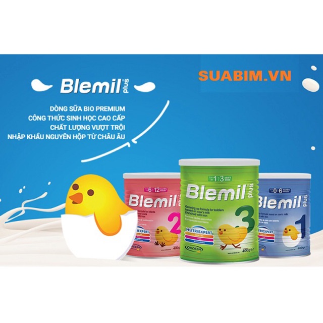 Sữa bột Blemil Plus 2 - 400g (dành cho trẻ từ 6-12 tháng)