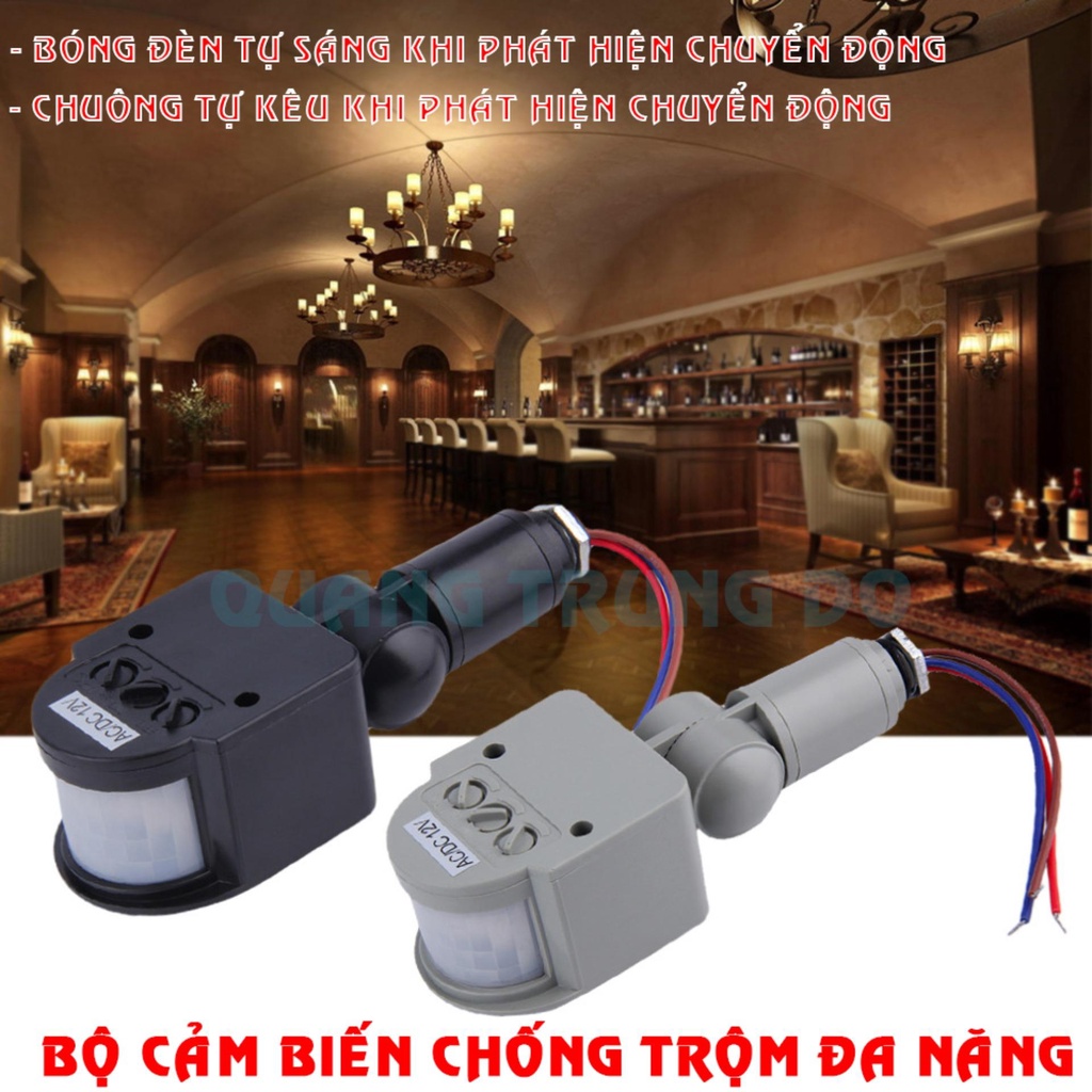 Bộ cảm biến chuyển động, Bộ cảm biến hồng ngoại ngoài trời chống trộm, Báo động nhanh, cảm biến tốt, Bảo hành uy tín
