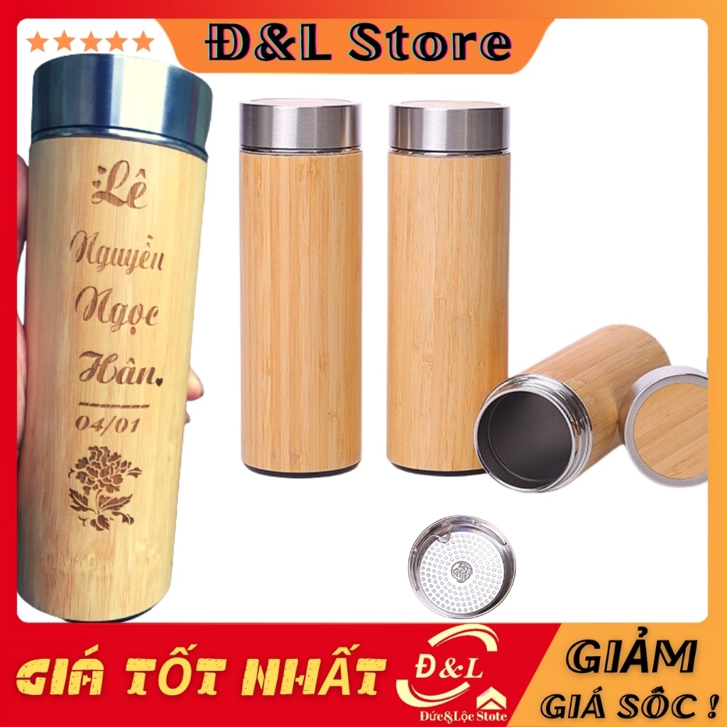 Bình giữ nhiệt khắc tên , Bình nước giữ nhiệt ,có dung tích 450ml và Bình dữ nhiệt được làm bằng Inox 304 cao cấp.