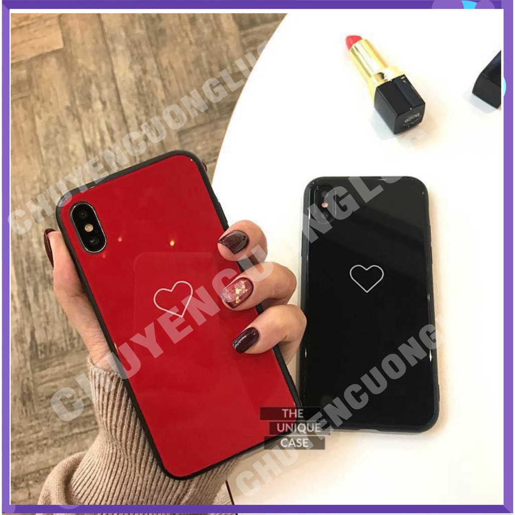 [HOT] Ốp Samsung j7prime a10 a10s A20 A20s A30 A30s A50 A50s M10 Note 9 Note 8 m20 - Ốp Kính Trái Tim . - CCLNB