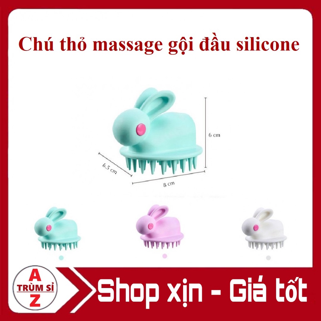 Dụng cụ gội đầu giúp massage thư giãn hình con thỏ