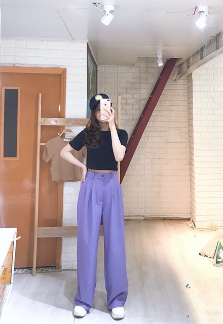 [Ảnh thật/Video]Áo croptop ngắn tay nhiều màu ( có video)