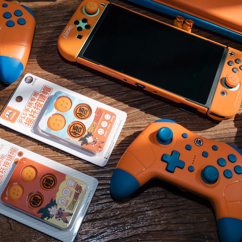 Vỏ bọc nút điều khiển bằng silicon mềm hình Dragon Balls cho máy chơi game Switch PRO/Switch Oled