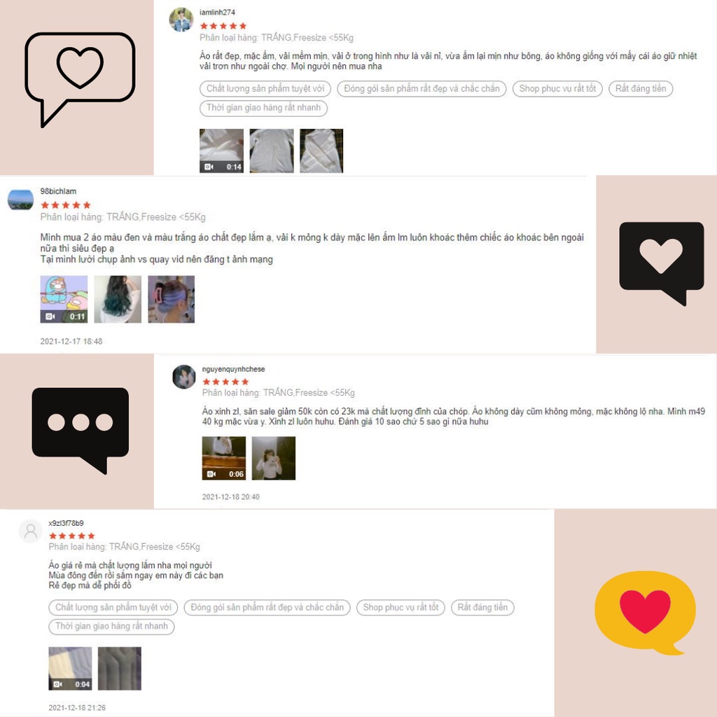 Áo giữ nhiệt nữ cổ cao lót nỉ hàng cao cấp phong cách hàn quốc MaiRin Fashion 018