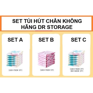 Set túi hút chân không Dr storage