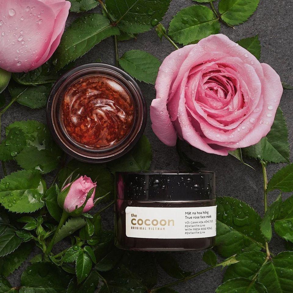 Mặt nạ hoa hồng cấp ẩm Cocoon 30ml True Rose Face Mask Cho Da Khô Sần Sùi