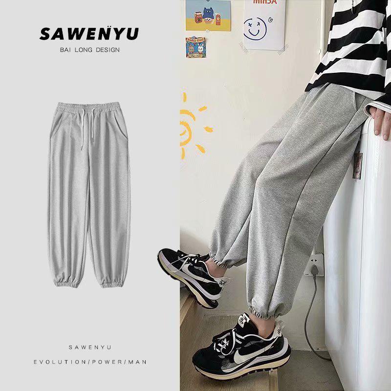 Quần Thể Thao Màu Trơn Đơn Giản Phong Cách Nhật Bản Trẻ Trung Thời Trang S-5Xl