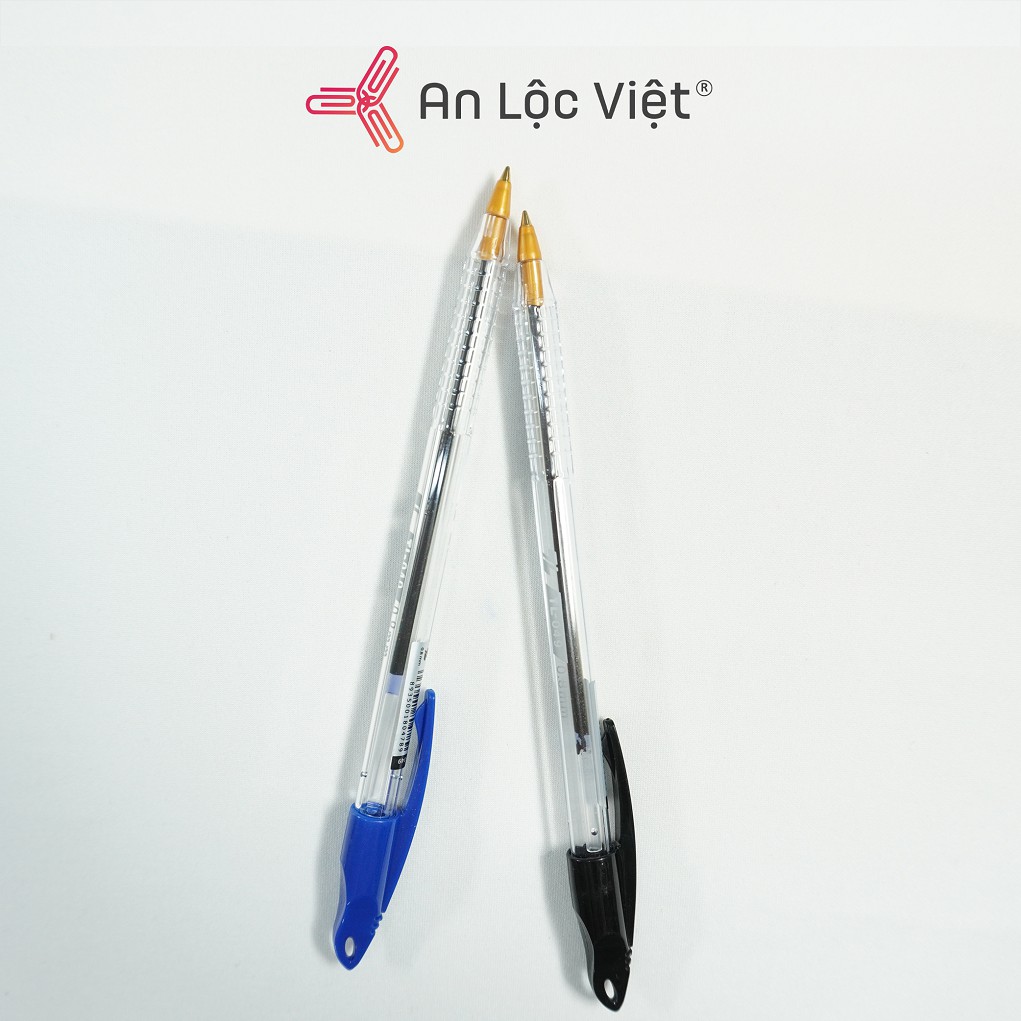 Set 5 Bút bi Thiên Long TL-049 ngòi 0.8mm Màu xanh, đen