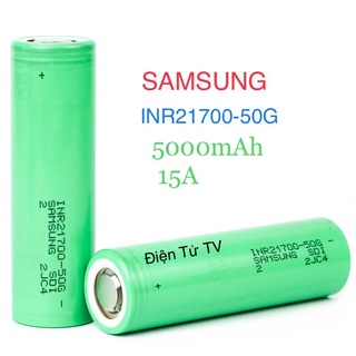 Mua Pin Sạc Samsung 21700 50G INR21700-50G Dung Lượng 5000mAh Xả 15A Nội Trở Thấp