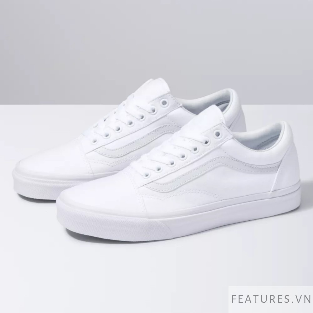 [GIÀY CHÍNH HÃNG] Giày Sneaker Vans Old Skool All White - Ship US