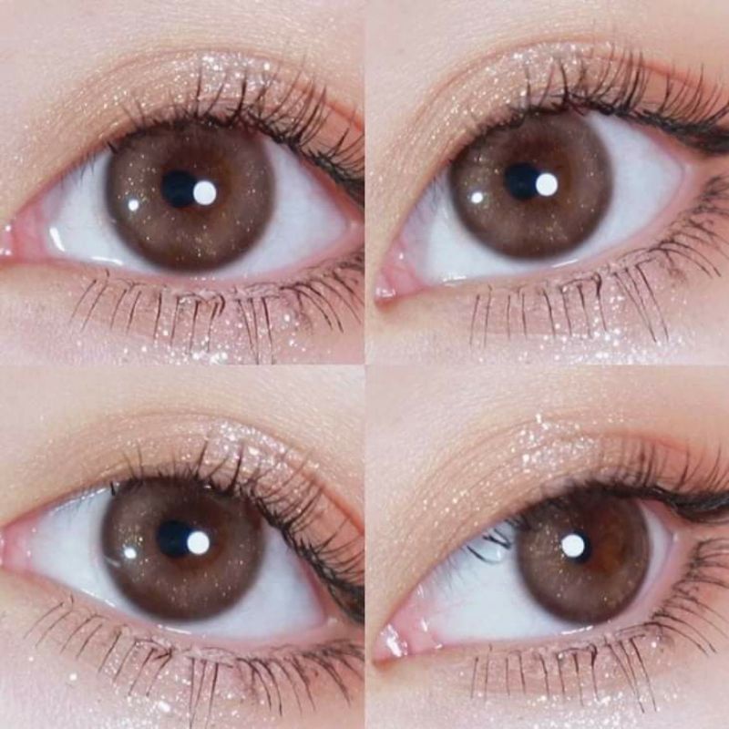 🌸 Kính Áp Tròng Gela Brown - Kính áp tròng màu nâu tự nhiên / Emma Super Mini Contact Lens 🌸