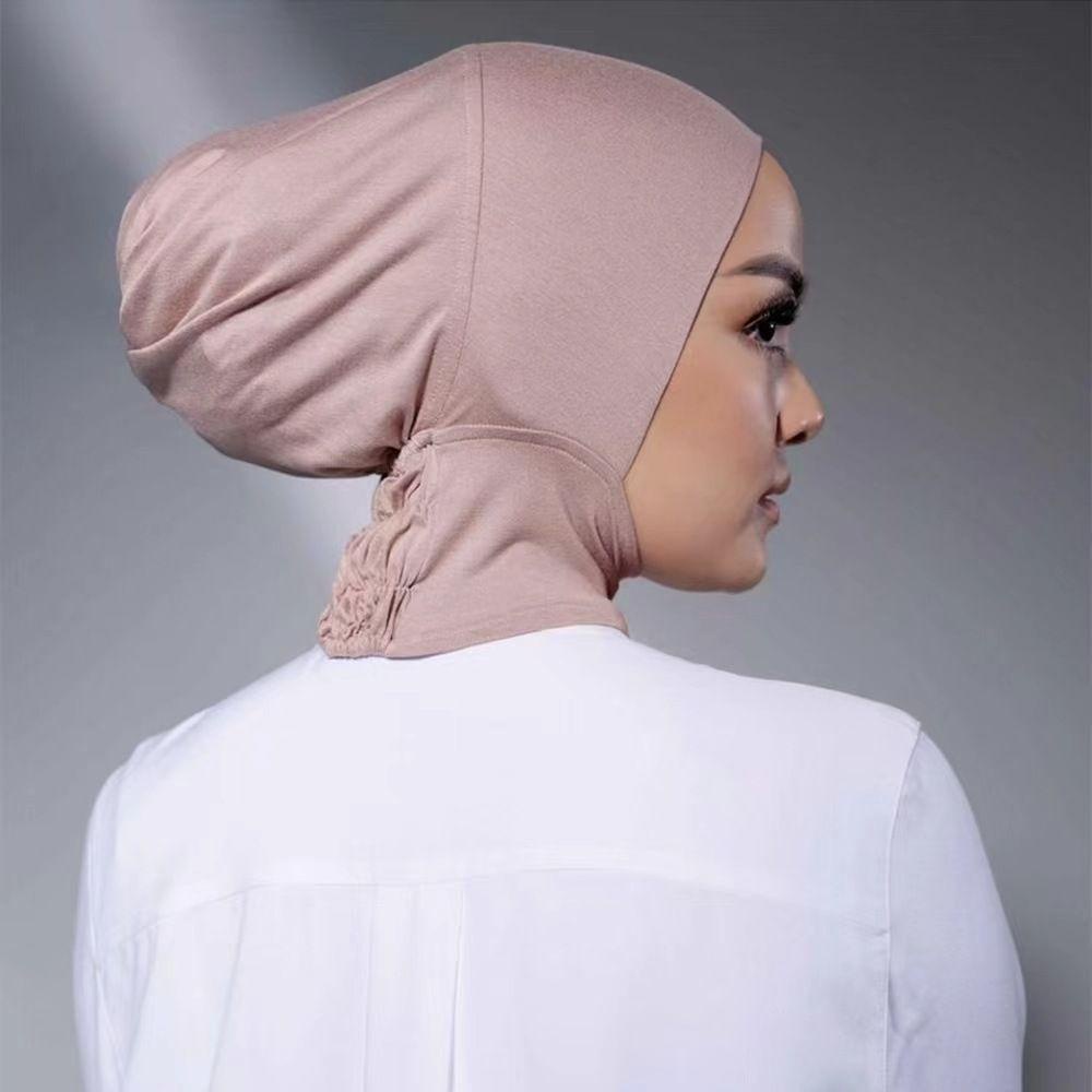 MELODG Khăn Turban Cotton Màu Trơn Co Giãn Dành Cho Người Lớn