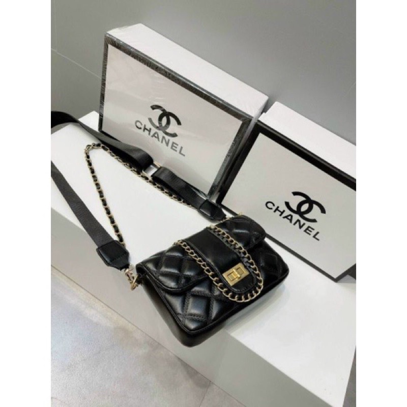 Túi Xách Nữ Trần Trám, Túi Nữ Đeo Chéo Viền Xích Thời Trang