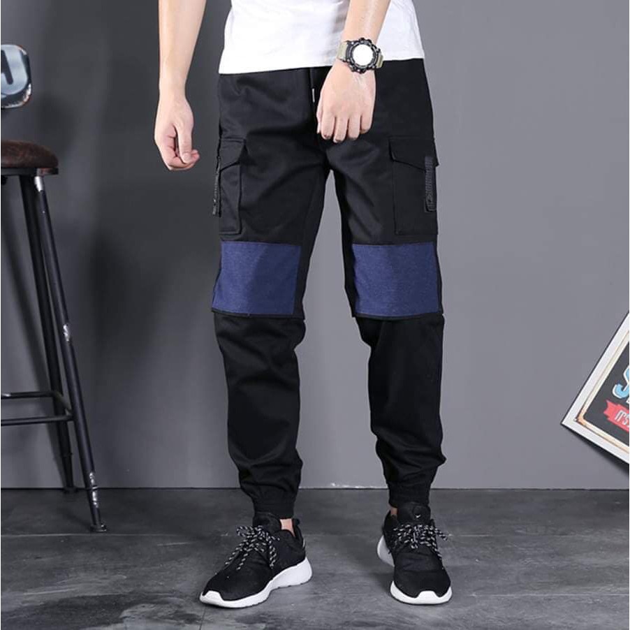 Quần Jogger Miếng Vá Phong Cách Hàn Quốc