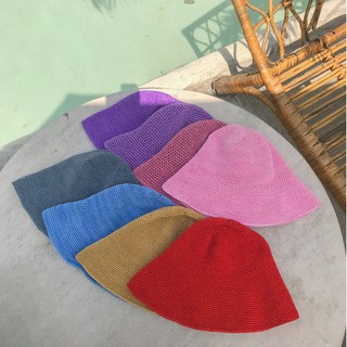 Nón Bucket Móc Chỉ Cotton Handmade (nhiều màu)
