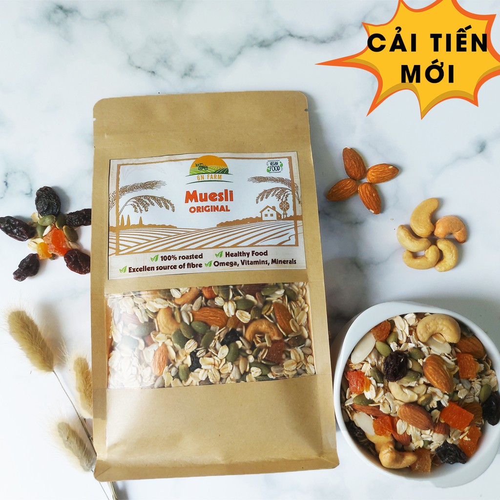 Ngũ cốc ăn sáng – Ngũ cốc ăn kiêng Granola không đường 500g | BigBuy360 - bigbuy360.vn
